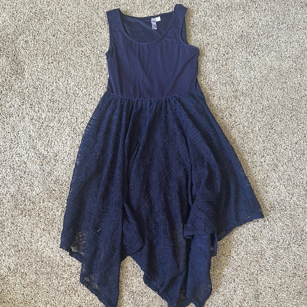 Alya Blue Asymmetrical A-line Sundress for Weddings